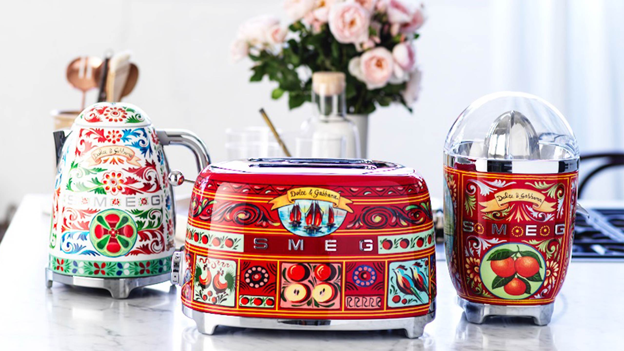 SMEG Wasserkocher Toaster Set Dolce Gabbana | mail.napmexico.com.mx