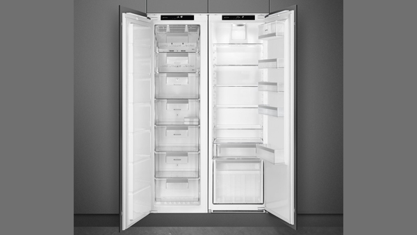 leerer smeg s8l174d3e side by side kühlschrank