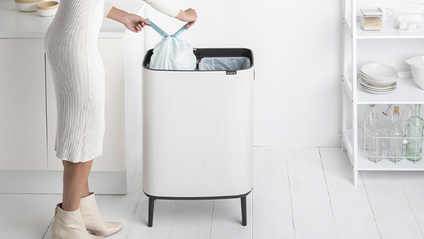 brabantia bo touch bin mülleimer in weiß